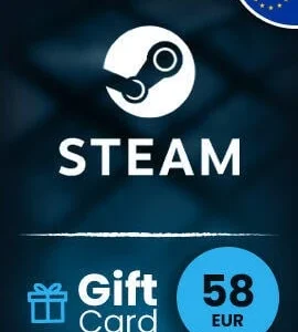 Buy Steam Gift Card 58 EUR Europe Steam CD Key