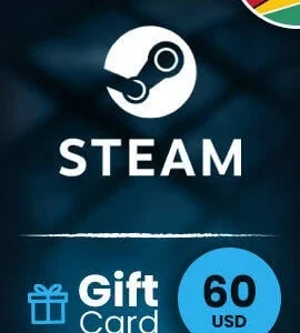 Buy Steam Gift Card 60 USD Guyana Steam CD Key
