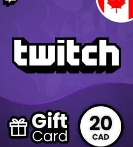 Buy Twitch Gift Card 20 CAD Canada twitch CD Key