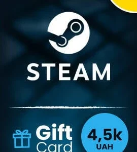 Buy Steam Gift Card 4500 UAH Ukraine Steam CD Key
